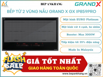 Bếp từ 2 vùng nấu Grand X GX IP859Pro - Made In Malaysia